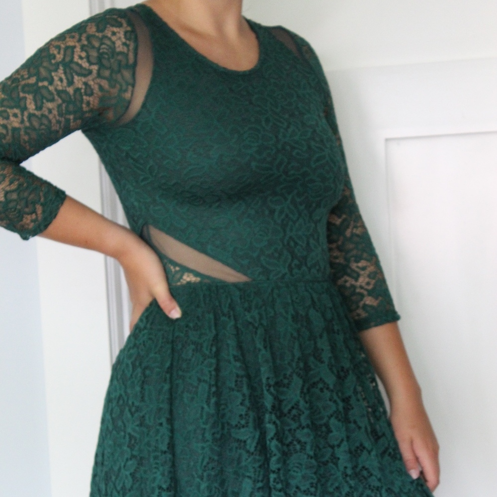 Green Lace Dress